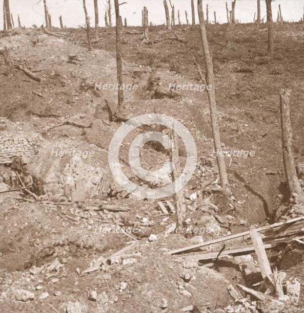 First-aid post, Verdun, northern France, c1914-c1918. Artist: Unknown.
