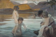 First bath, c1907. Creator: Paul Chabas