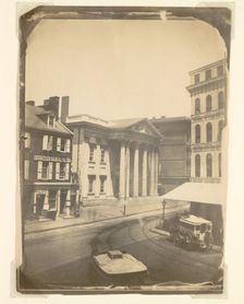 First Bank of the United States, Philadelphia, 1859. Creator: Frederick DeBourg Richards (American, 1822-1903)