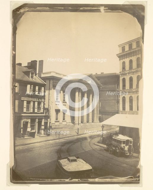 First Bank of the United States, Philadelphia, 1859. Creator: Frederick DeBourg Richards (American, 1822-1903).