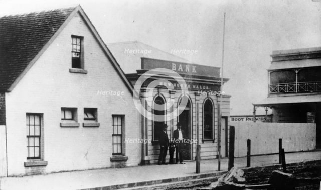 First Bank of New South Wales in Fortitude Valley, Brisbane, c1890. Creator: Unknown.