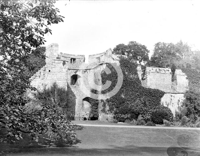 First bastion of the old city walls, New College, Oxford, Oxfordshire, 1907. Artist: Henry Taunt