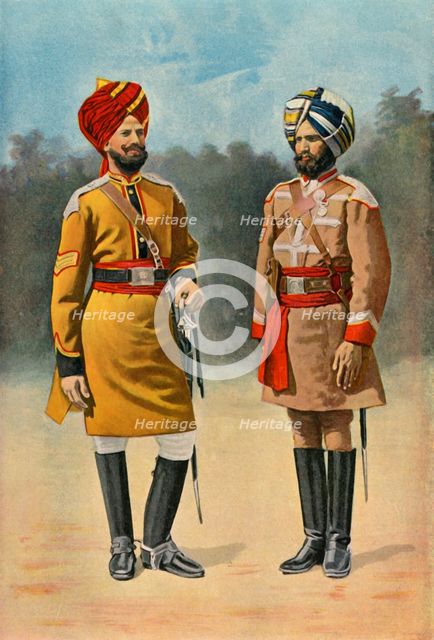 'First Bengal Cavalry and Guide Cavalry', 1901. Creator: Gregory & Co.