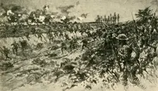 First Blood in the Battle of the Somme First Worlds War, 1 July 1916, (c1920). Creator: Unknown