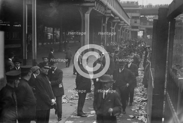 First Game - 1913 World Series (baseball), 1913. Creator: Bain News Service.