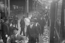 First Game - 1913 World Series (baseball), 1913. Creator: Bain News Service