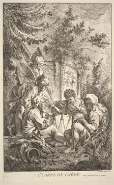 First Guard-Room, ca. 1754. Creator: Jacques Gabriel Huquier