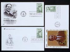 First day covers commemorating Bobby Jones, 1981. Creator: Unknown