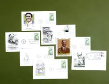 First day covers commemorating the golfer Bobby Jones, American, 1981. Creator: Unknown