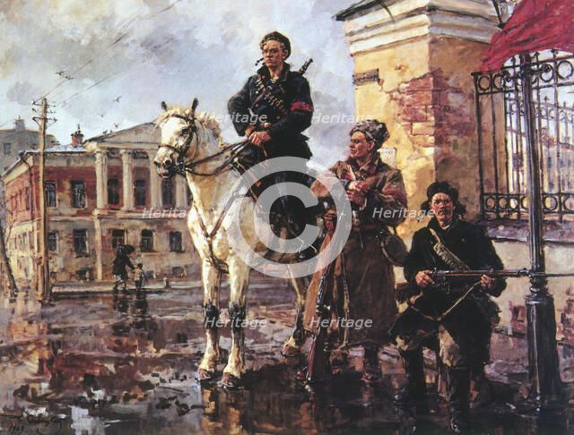 'First days of the October Revolution', Russia, 1917 (1949). Artist: Georgi Savitsky