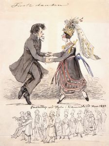 "First Dance". "Farmer wedding at Hjula in Södermanland Nov. 1837", 1837. Creator: Fritz von Dardel