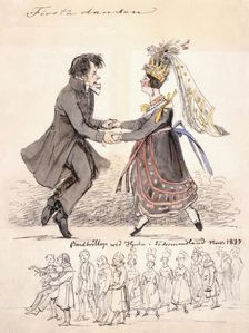 "First Dance". "Farmer wedding at Hjula in Södermanland Nov. 1837", 1837. Creator: Fritz von Dardel