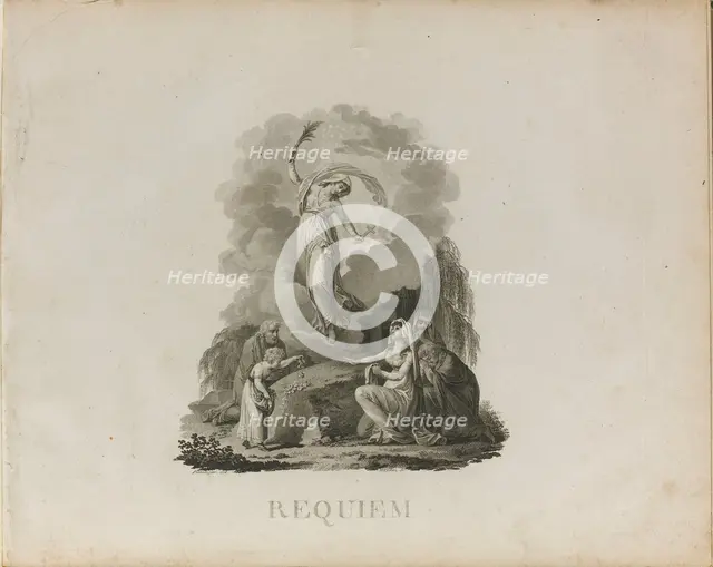 First edition of The Requiem in D minor, K. 626 by Wolfgang Amadeus Mozart, c. 1800. Creator: Anonymous.