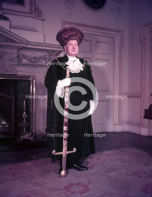 First Esquire William T. Boston, Swordbearer, Lord Mayor's Household Officers, London, c1953.  Creator: Arthur Charles Kirby Ware.