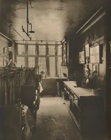 First Floor Grill Room of the Cock Overlooking Fleet Street c1935. Creator: Walter Benington