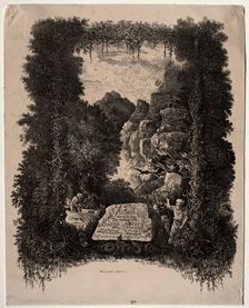 First frontispiece for Fables and Fairy-Tales by Thierry-Faletans, 1868. Creator: Rodolphe Bresdin (French, 1822-1885); G. Chariol
