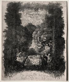 First Frontispiece for Fables and Fairy-Tales by Thierry-Faletans, 1868. Creator: Rodolphe Bresdin (French, 1822-1885)