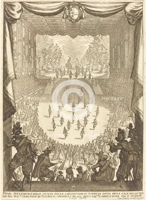 First Intermezzo, 1617. Creator: Jacques Callot.