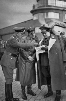 First inspection of the Luftwaffe's Richthofen Squadron, Germany, 1936