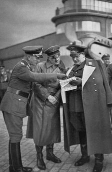 First inspection of the Luftwaffe's Richthofen Squadron, Germany, 1936