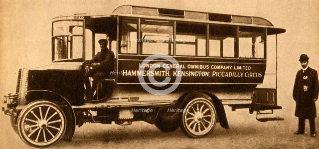 'First L.G.O.C. Motor Bus', 1904, (1933).  Creator: Unknown.