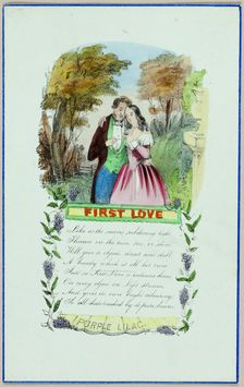 First Love (Valentine), c. 1840. Creator: Unknown