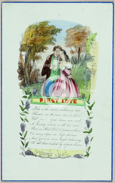 First Love (Valentine), c. 1840. Creator: Unknown.