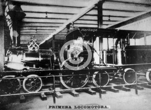 First locamotive, Cuba, 19th century. Artist: Unknown