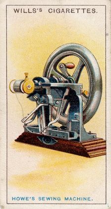 First lock-stitch sewing machine, [1915]. Creator: Unknown