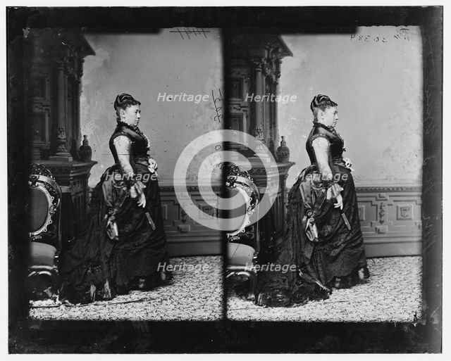 First Lady Julia Grant, 1865-1880. Creator: Unknown.