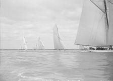 First leg of King's Cup yacht race, 1913. Creator: Kirk & Sons of Cowes