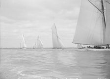 First leg of King's Cup yacht race, 1913. Creator: Kirk & Sons of Cowes