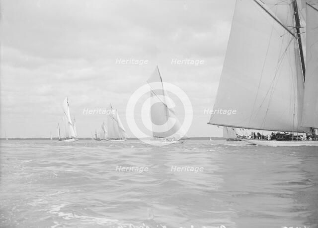 First leg of King's Cup yacht race, 1913. Creator: Kirk & Sons of Cowes.