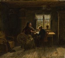 First lesson, 1867. Creator: Karl Emanuel Jansson
