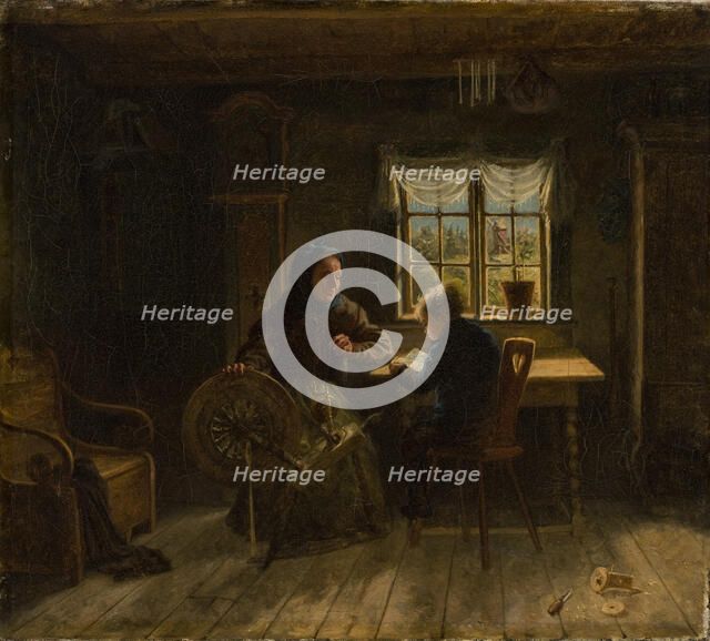 First lesson, 1867. Creator: Karl Emanuel Jansson.