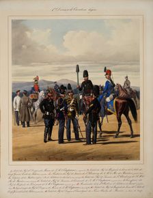 First Light Cavalry Division, 1867. Artist: Piratsky, Karl Karlovich (1813-1889)