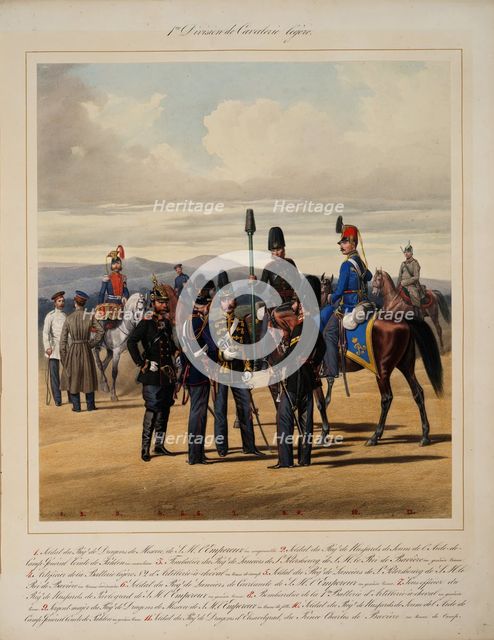 First Light Cavalry Division, 1867. Artist: Piratsky, Karl Karlovich (1813-1889)