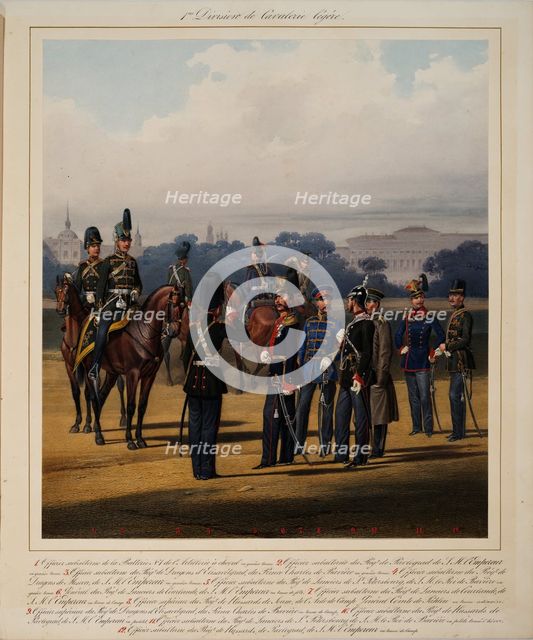 First Light Cavalry Division, 1867. Artist: Piratsky, Karl Karlovich (1813-1889)