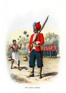 First Madras Pioneers c1890.Artist: H Bunnett