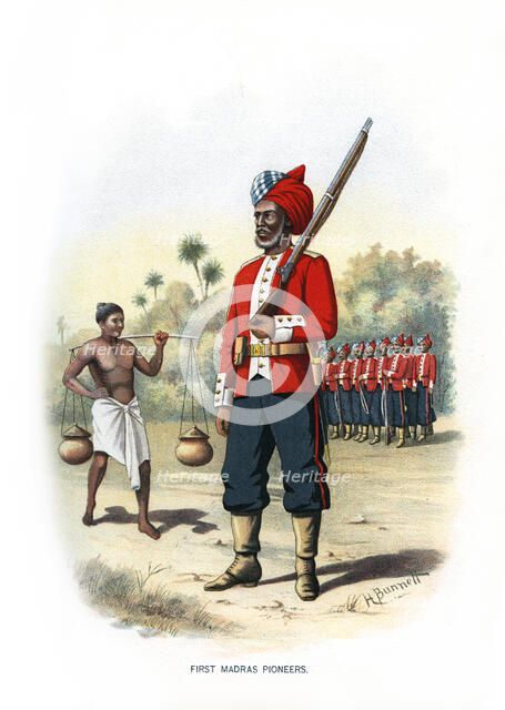 'First Madras Pioneers', c1890.Artist: H Bunnett