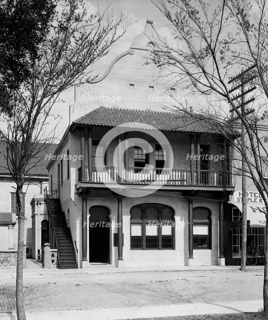 First National Bank, St. Augustine, Fla., between 1900 and 1905. Creator: Unknown.