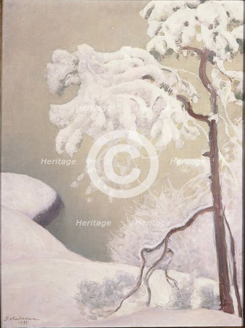 First Snows, 1931. Creator: Halonen, Pekka (1865-1933).