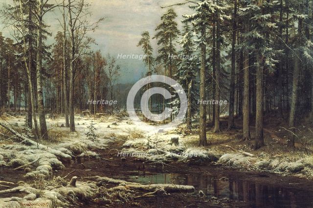 First snow, 1875.