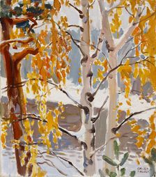 First Snow, 1890-1915. Creator: Akseli Gallen-Kallela