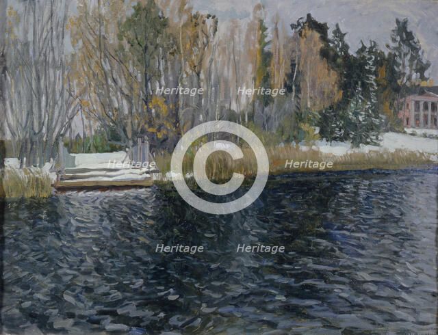 First Snow, Early 20th cen.. Artist: Zhukovsky, Stanislav Yulianovich (1873-1944)