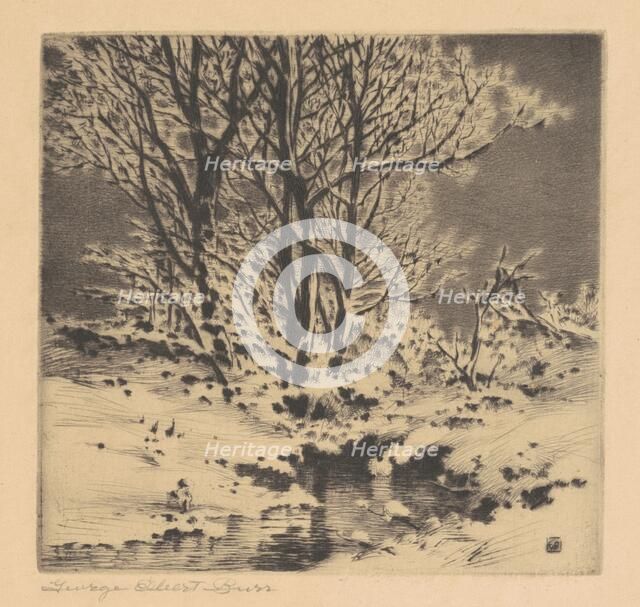 First Snow (No. 1), c. 1914. Creator: George Elbert Burr.