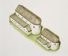 First Saxon church, St Augustine's Abbey, Canterbury, Kent, late 20th or early 21st century. Artist: Peter Urmston