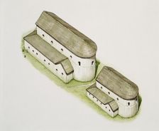 First Saxon church, St Augustine's Abbey, Canterbury, Kent, late 20th or early 21st century. Artist: Peter Urmston