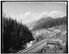 First safety switch, Canadian Pacific Ry., Wapta Canyon, British Columbia, c1902. Creator: Unknown