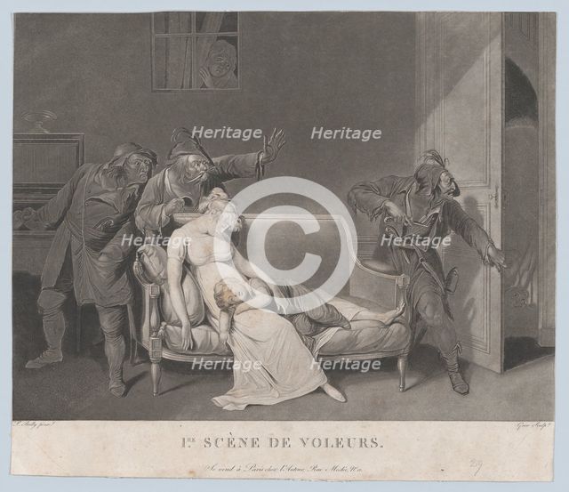First Scene of Thieves, ca. 1805. Creator: Gror.